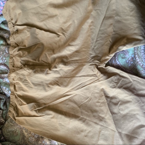 Olive/tan embroidery leggings size 2X - Picture 3 of 4